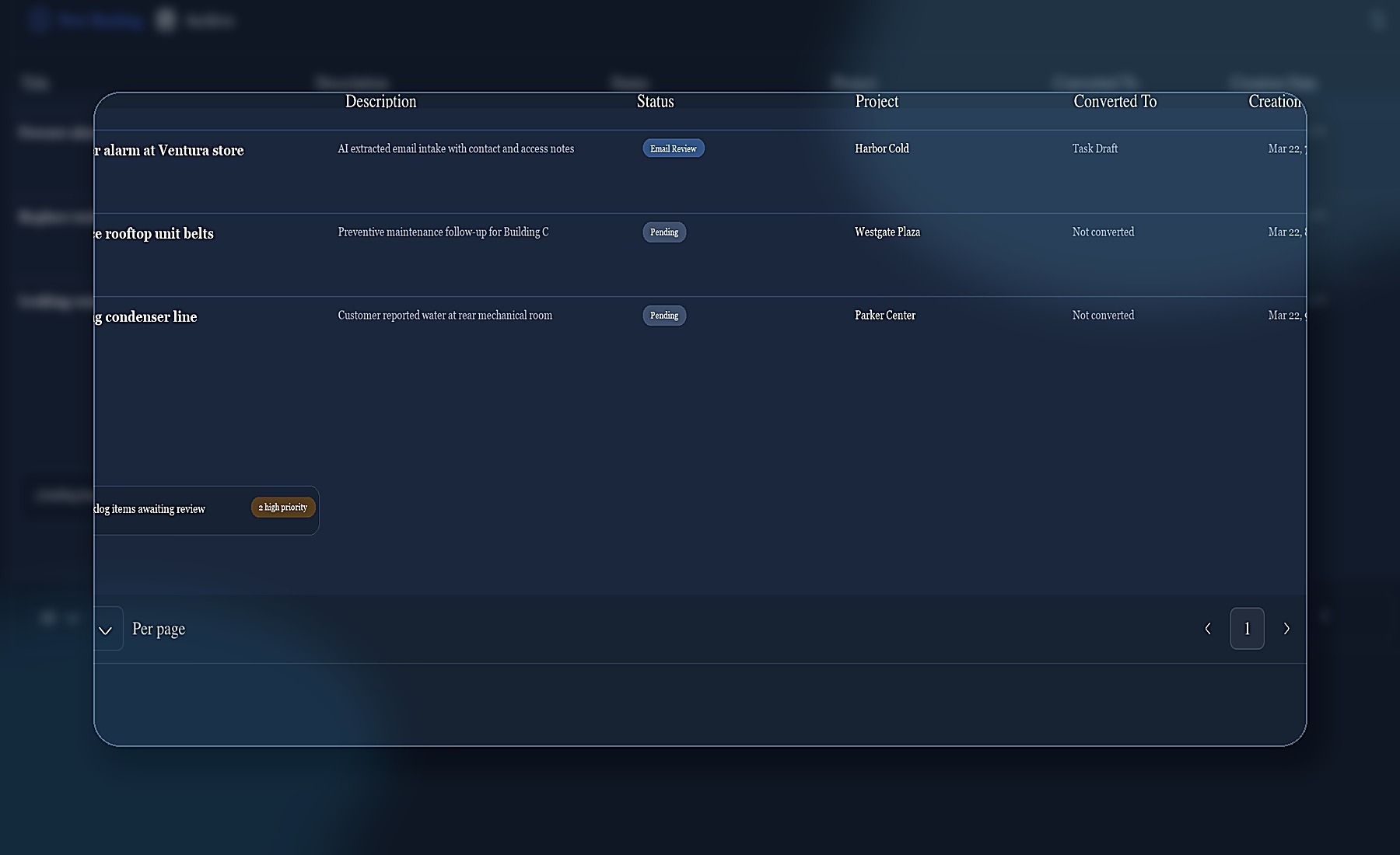 SynapticLYnk task and invoice continuity workspace